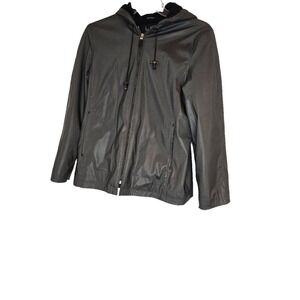 Utex Design Mens‎ Hooded Jacket Zipper Front Drawstring Medium